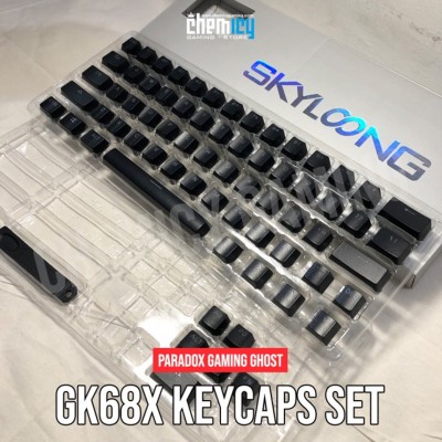 Paradox Ghost DIY GK68X ABS Keycaps - Black